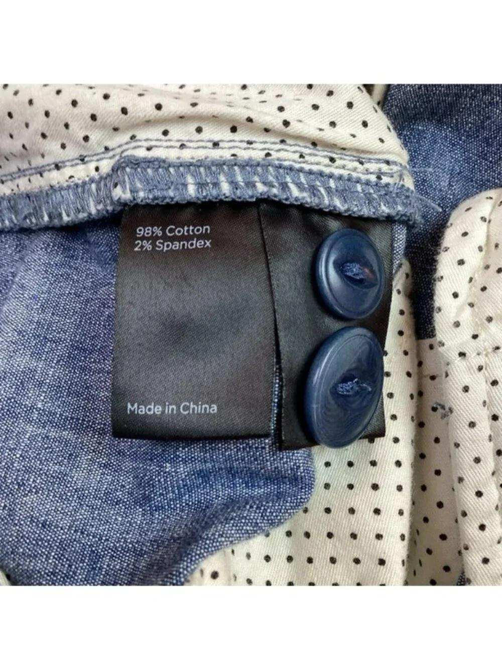Flint & Tinder Shorts Mens 31 Chambray Shorts Blue